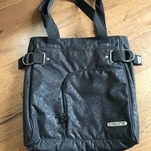 Dakine Laptop Tote Bag - Black Tonal Leopard Print